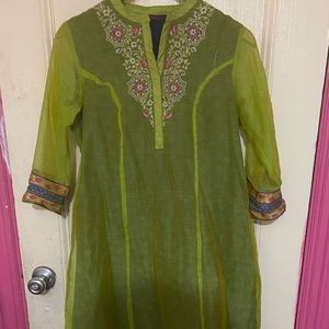 Lime Green Kurta